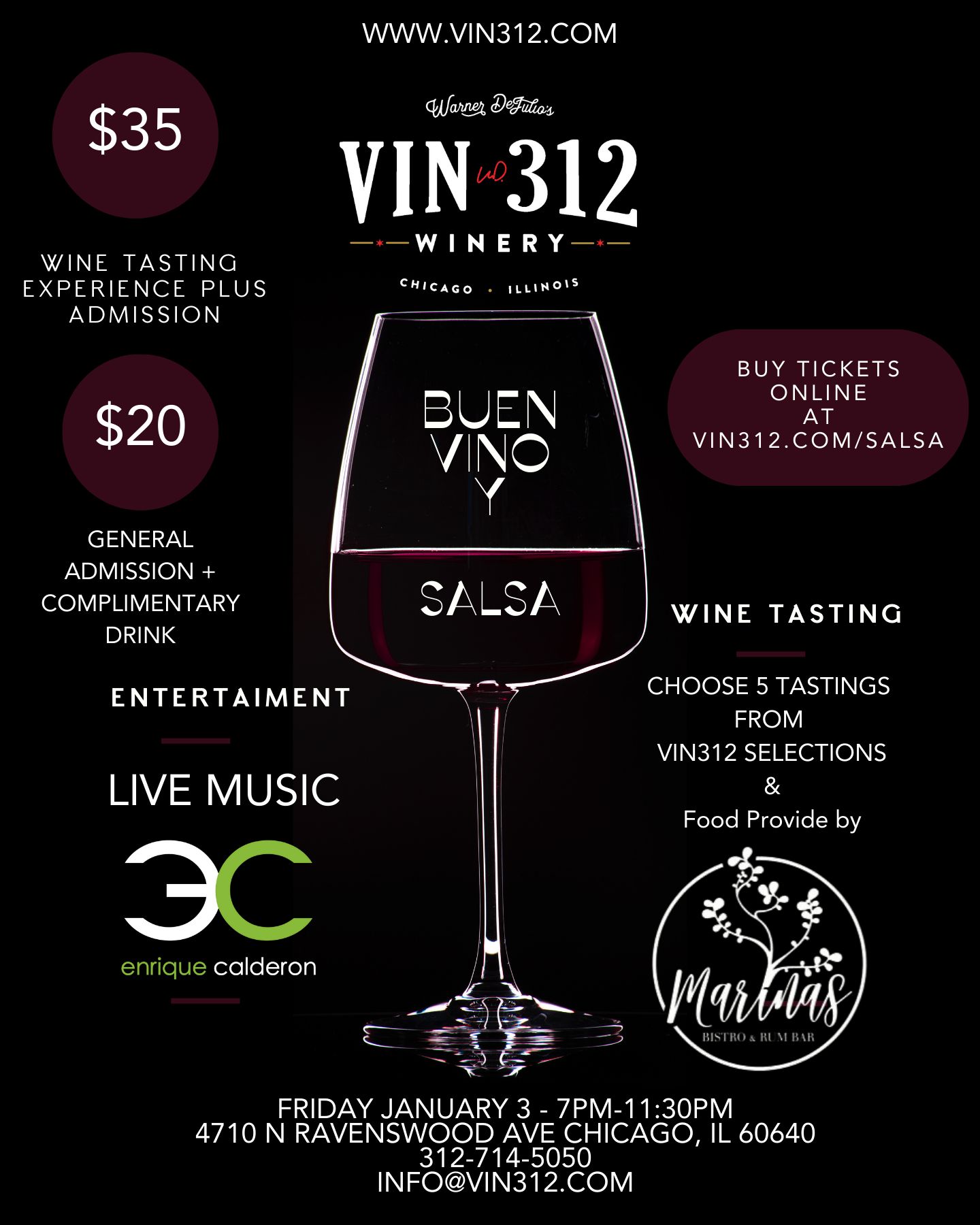 Product Image for Event - Buen Vino y Salsa - First Fridays